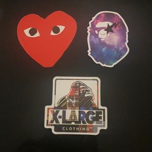 Bape Sticker Pack Qty 3
